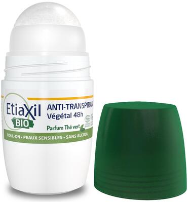 Дезодорант-антиперспирант роликовый Etiaxil Bio Vegetal 48h Green Tea, 50 мл