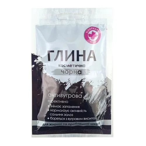 Глина чорна Elensee косметична Антивугрова, 35 г