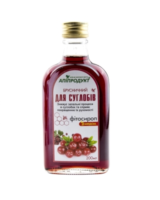 Апипродукт Фитосироп "Брусничный. Для суставов", 200 мл