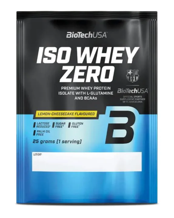 Протеїн сироватковий ізолят Biotech Iso Whey Zero лимонний чізкейк, 25 г