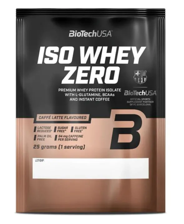 Протеїн сироватковий ізолят Biotech Iso Whey Zero кава латте, 25 г