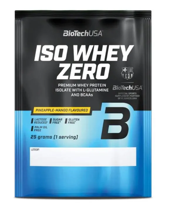 Протеїн сироватковий ізолят Biotech Iso Whey Zero ананас - манго, 25 г