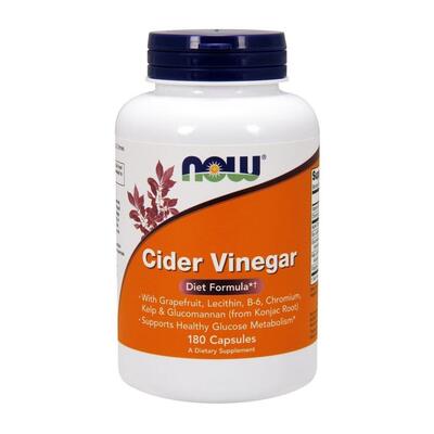 Яблочный уксус Диет NOW Cider Vinegar, 180 вегетарианских капсул