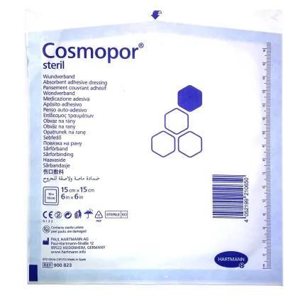 Повязка пластырная Cosmopor E steril для закрытия ран 15 см х 15 см стерильная, 1 штука