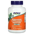 Магний и калий аспартат NOW Magnesium & Potassium Aspartate капсулы №120