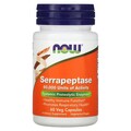 Серрапептаза NOW Serrapeptase, 60 капсул