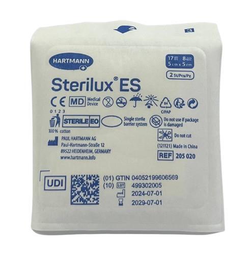 Салфетка марлевая стерильная Sterilux ES 5 см х 5 см, 2 штуки