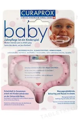 Стимулятор для прорізування зубів Curaprox Baby рожевий