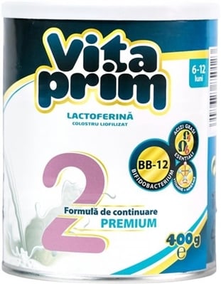 Смесь сухая молочная Vitaprim 2 для детей от 6 месяцев до 12 месяцев, 400 г