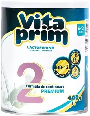 Суміш суха молочна Vitaprim 2 для дітей від 6 місяців до 12 місяців, 400 г