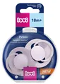 Пустушка силіконова динамічна Lovi Prime 34/423 Lilac/Violet, 18+ міс, 2 шт