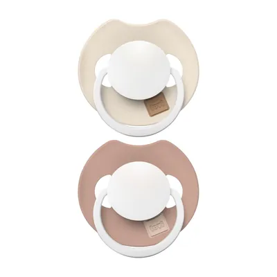 Пустушка силіконова динамічна Lovi Prime 34/438 Ivory Glow/Blush Glow, 18+ міс, 2 шт