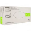 Рукавички оглядові Santex латексні з пудрою нестерильні, розмір S, пара