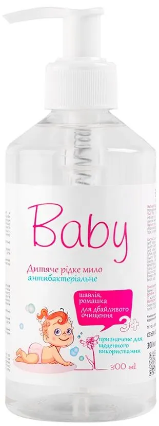 Мило рідке Bioton Cosmetics Baby дитяче з шавлією і ромашкою, 300 мл