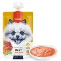 Ласощі для собак Wanpy Paste Beef, Carrot & Pea Крем-суп з яловичиною, морквою та горошком, 90 г