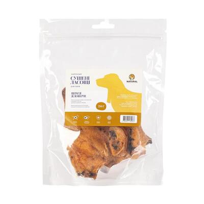 Лакомство для собак Natural Вымя говяжье, 250 г