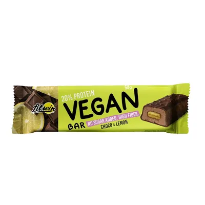 Батончик протеїновий FitWin Vegan Bar шоколад і лимон, 50 г