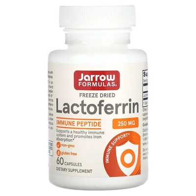 Лактоферин Jarrow Formulas Lactoferrin 250 мг, 60 капсул