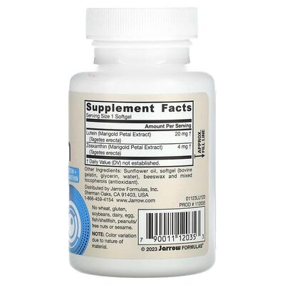 Лютеин Jarrow Formulas Lutein 20 мг, 120 капсул