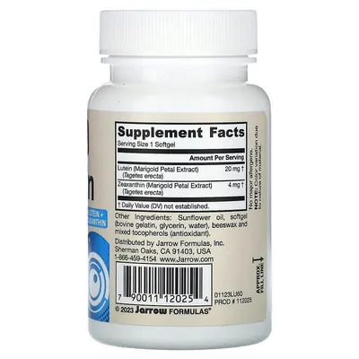 Лютеїн Jarrow Formulas Lutein 20 мг, 60 капсул