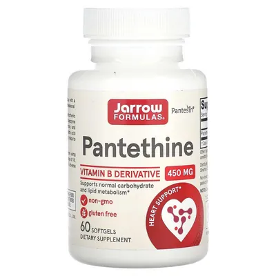 Пантетин Jarrow Formulas Pantethine 450 мг, 60 капсул